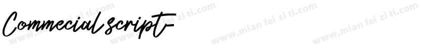 Commecial script字体转换
